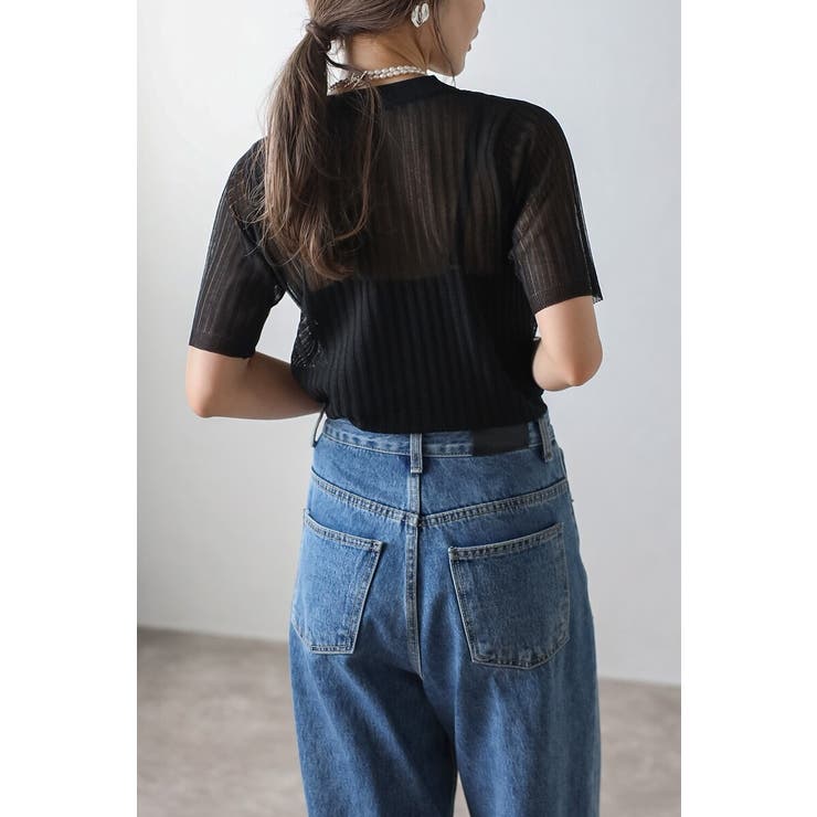 メタリックシアーニットT 77-004160 | BONJOUR SAGAN | 詳細画像16 