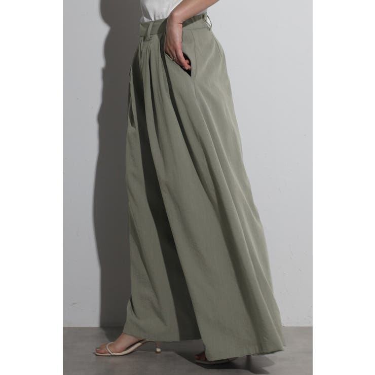 タックフレアワイドパンツ 77-004169 | BONJOUR SAGAN | 詳細画像2 