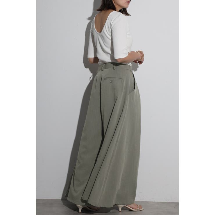 タックフレアワイドパンツ 77-004169 | BONJOUR SAGAN | 詳細画像5 