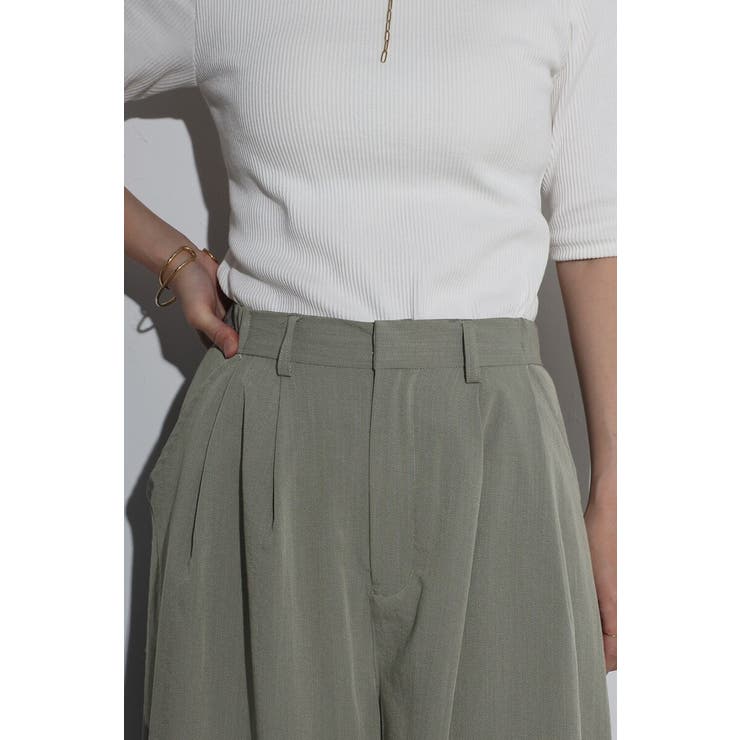 タックフレアワイドパンツ 77-004169 | BONJOUR SAGAN | 詳細画像6 