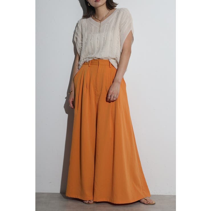 タックフレアワイドパンツ 77-004169 | BONJOUR SAGAN | 詳細画像9 