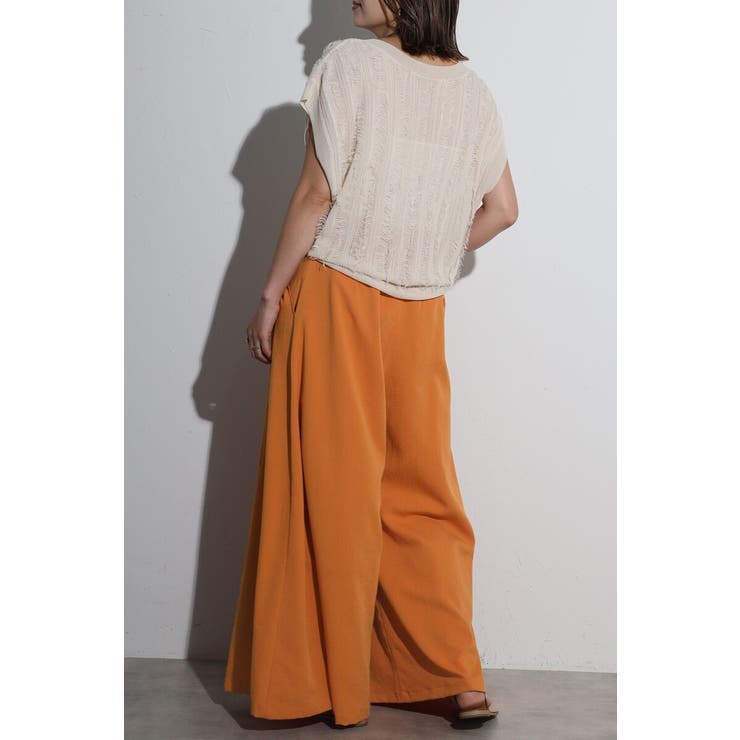 タックフレアワイドパンツ 77-004169 | BONJOUR SAGAN | 詳細画像13 