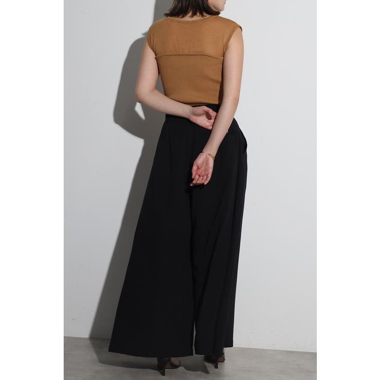 タックフレアワイドパンツ 77-004169 | BONJOUR SAGAN | 詳細画像18 