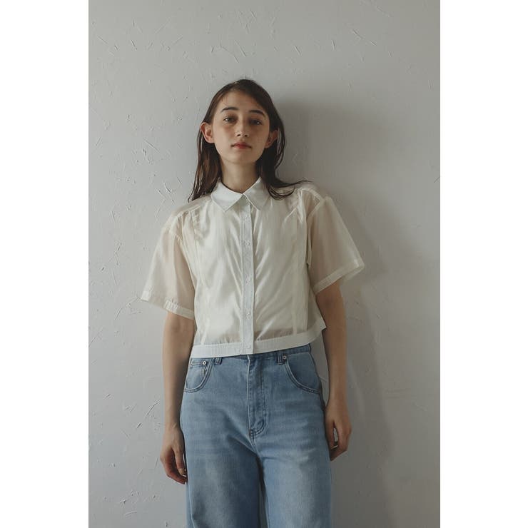 sheer shiny shirt | BONJOUR SAGAN | 詳細画像1 