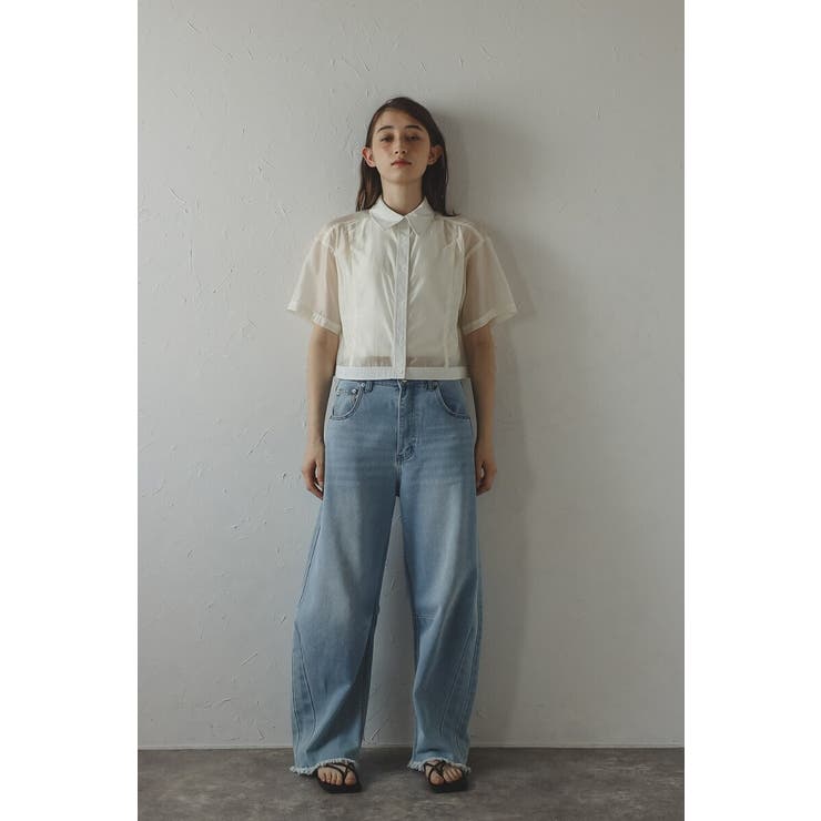 sheer shiny shirt | BONJOUR SAGAN | 詳細画像2 