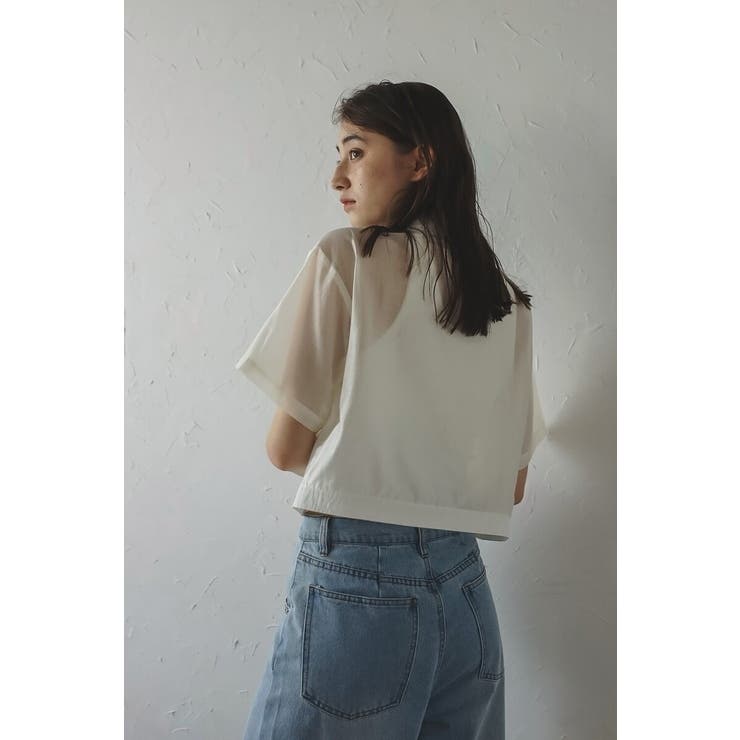 sheer shiny shirt | BONJOUR SAGAN | 詳細画像5 