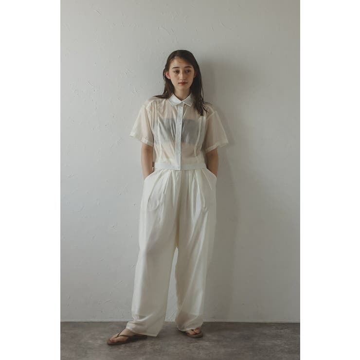 sheer shiny shirt | BONJOUR SAGAN | 詳細画像6 