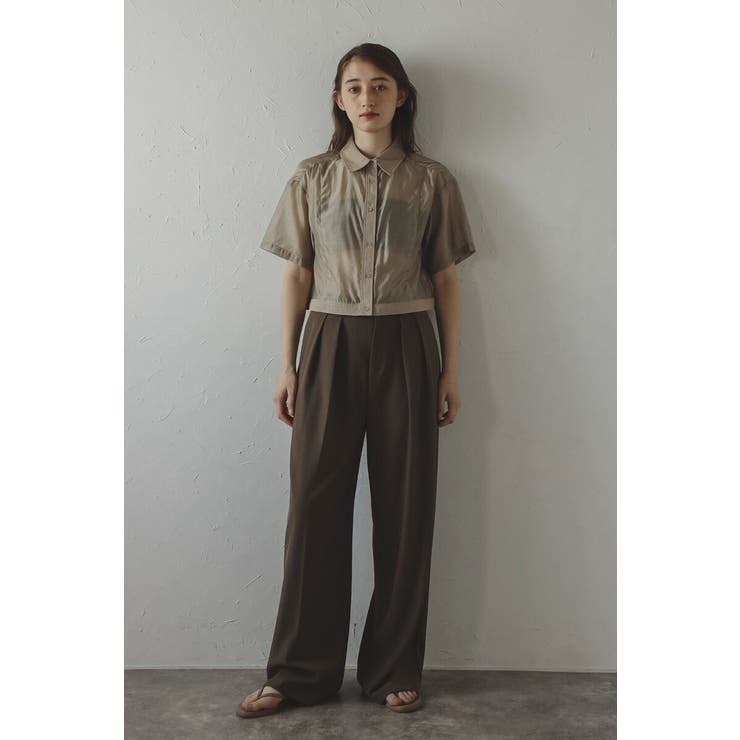 sheer shiny shirt | BONJOUR SAGAN | 詳細画像10 