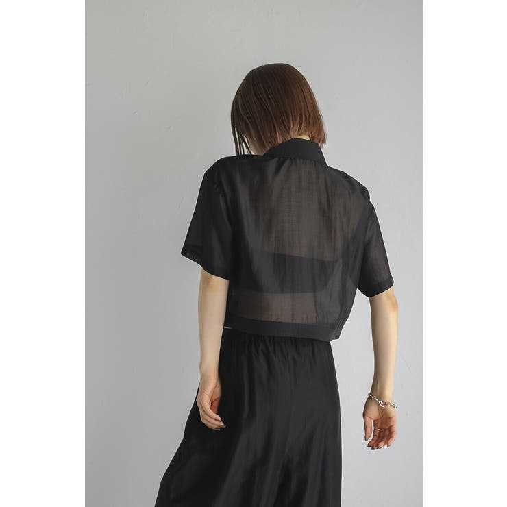 sheer shiny shirt | BONJOUR SAGAN | 詳細画像12 