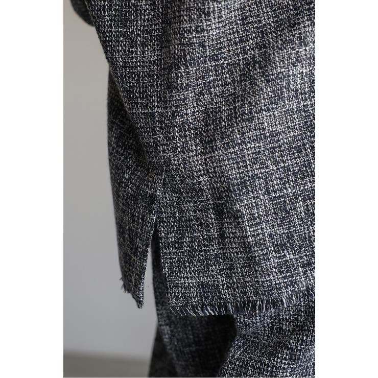 ツイードフリンジVネックジャケット 77-004464 | BONJOUR SAGAN | 詳細画像8 