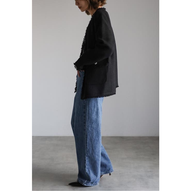 ツイードフリンジVネックジャケット 77-004464 | BONJOUR SAGAN | 詳細画像25 