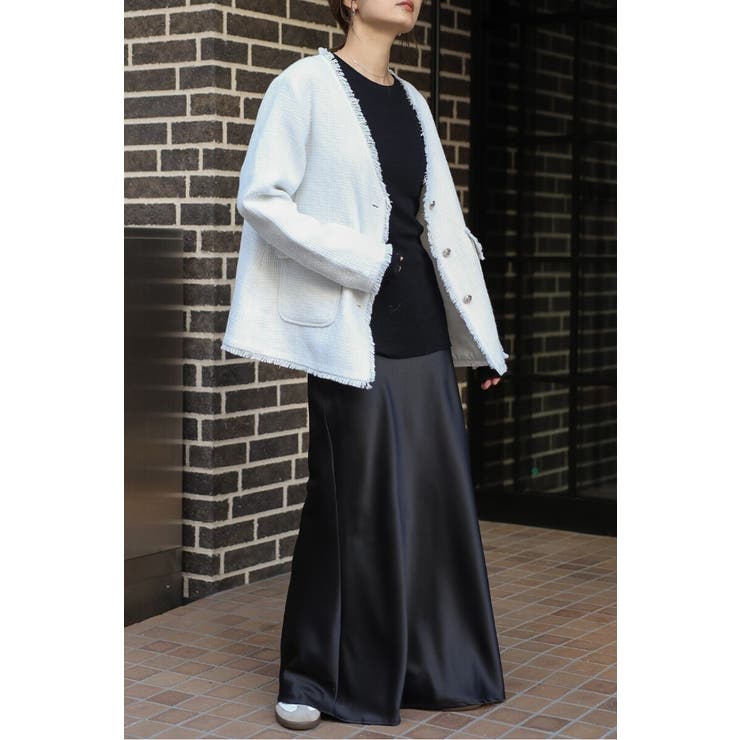 ツイードフリンジVネックジャケット 77-004464 | BONJOUR SAGAN | 詳細画像34 