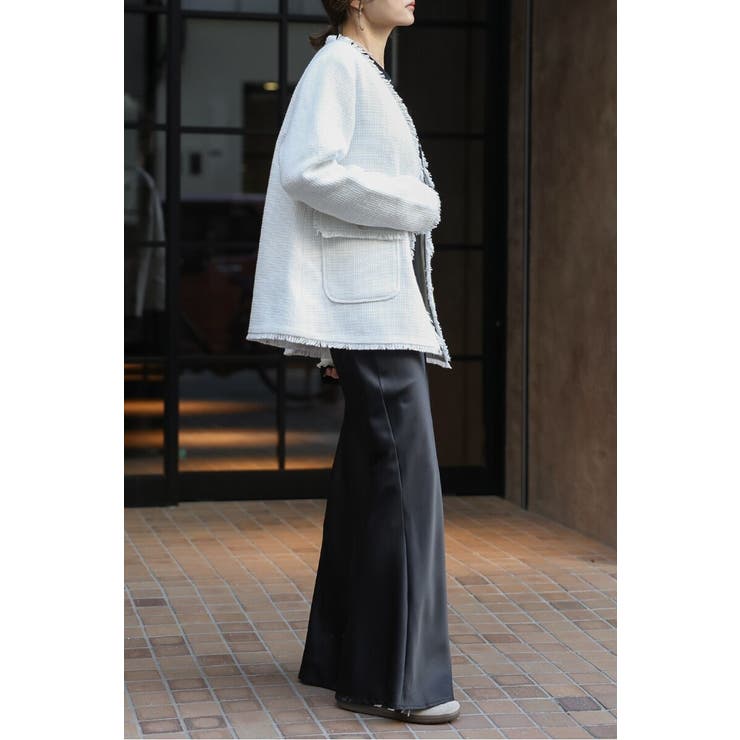 ツイードフリンジVネックジャケット 77-004464 | BONJOUR SAGAN | 詳細画像39 