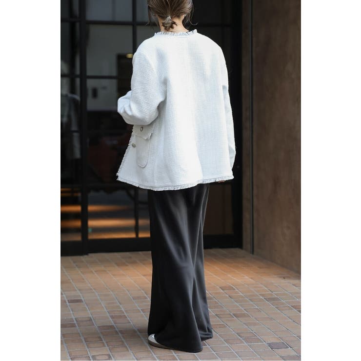 ツイードフリンジVネックジャケット 77-004464 | BONJOUR SAGAN | 詳細画像40 