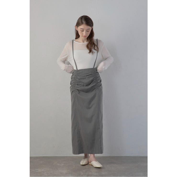shirring suspender skirt | BONJOUR SAGAN | 詳細画像3 