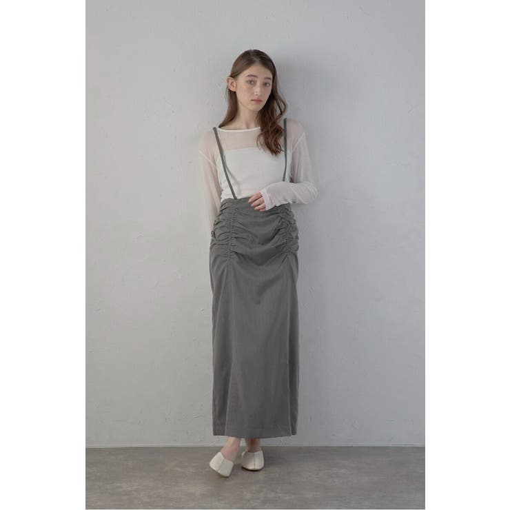 shirring suspender skirt | BONJOUR SAGAN | 詳細画像7 