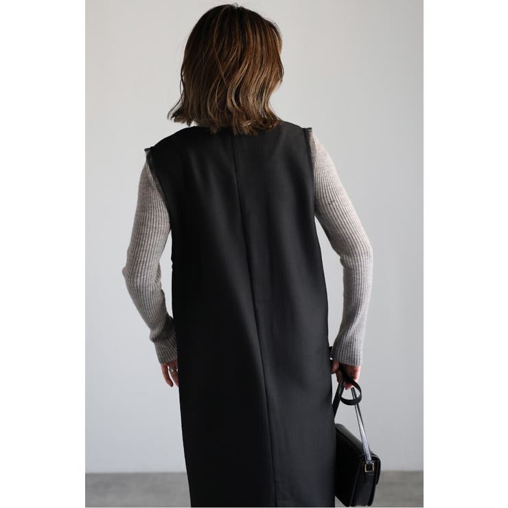 ライトツイルレイヤード風Vネックジャンスカ 77-004499 | BONJOUR SAGAN | 詳細画像7 