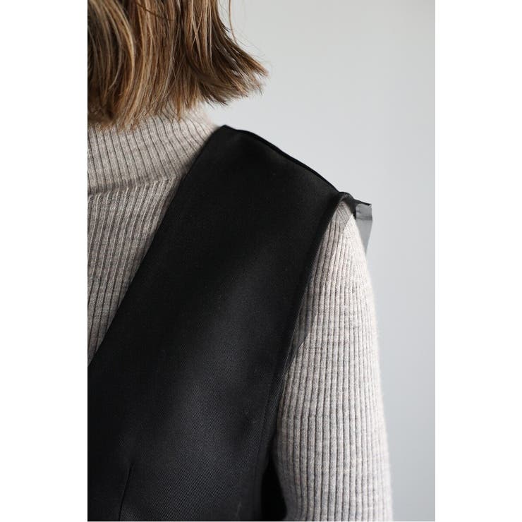 ライトツイルレイヤード風Vネックジャンスカ 77-004499 | BONJOUR SAGAN | 詳細画像9 