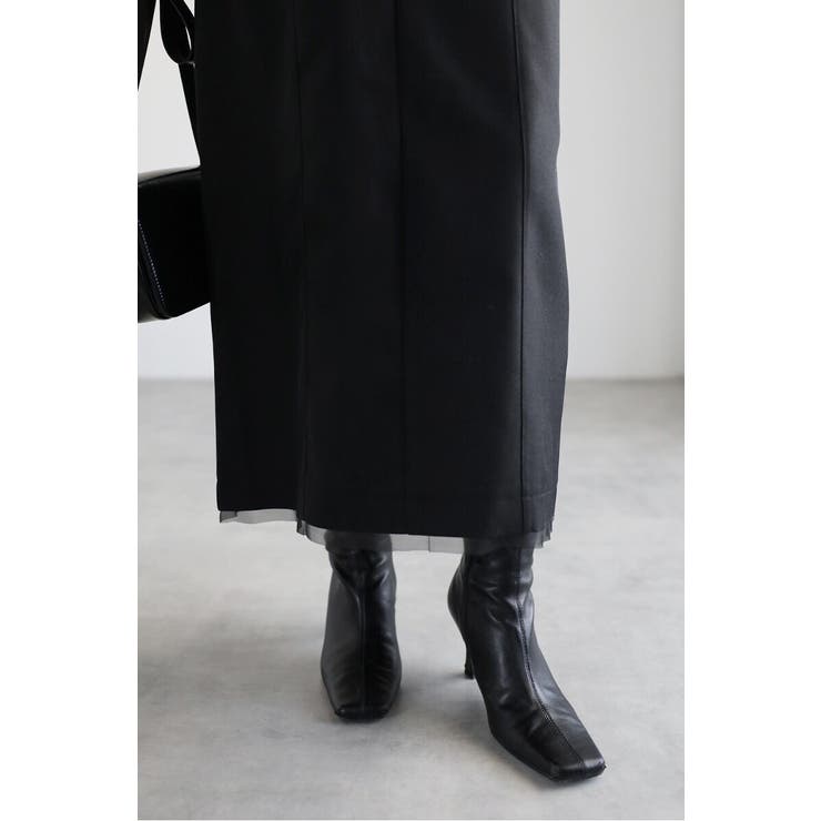 ライトツイルレイヤード風Vネックジャンスカ 77-004499 | BONJOUR SAGAN | 詳細画像12 