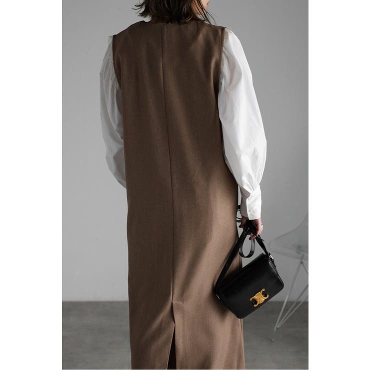 ライトツイルレイヤード風Vネックジャンスカ 77-004499 | BONJOUR SAGAN | 詳細画像24 