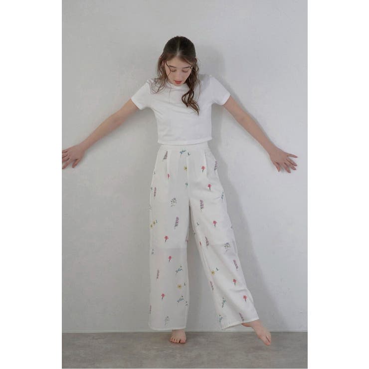 flower print wide | BONJOUR SAGAN | 詳細画像1 