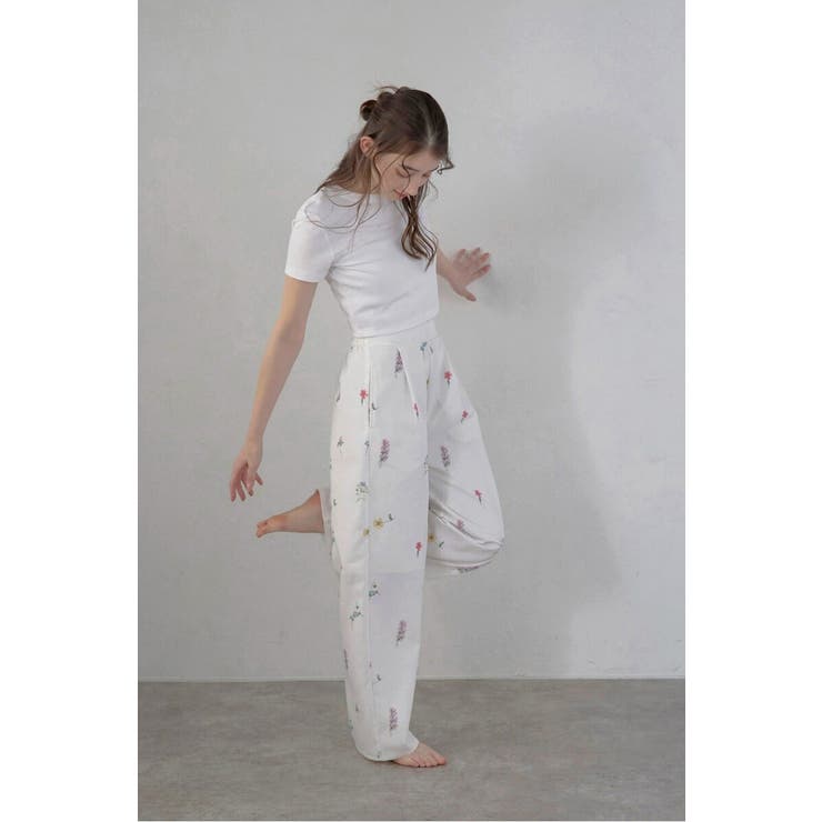 flower print wide | BONJOUR SAGAN | 詳細画像3 