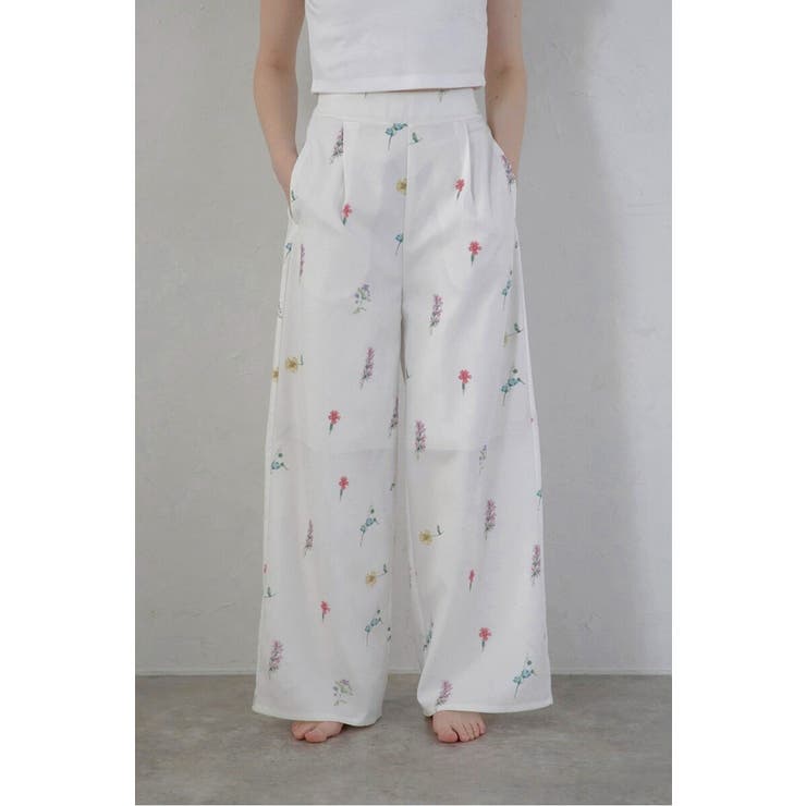 flower print wide | BONJOUR SAGAN | 詳細画像5 