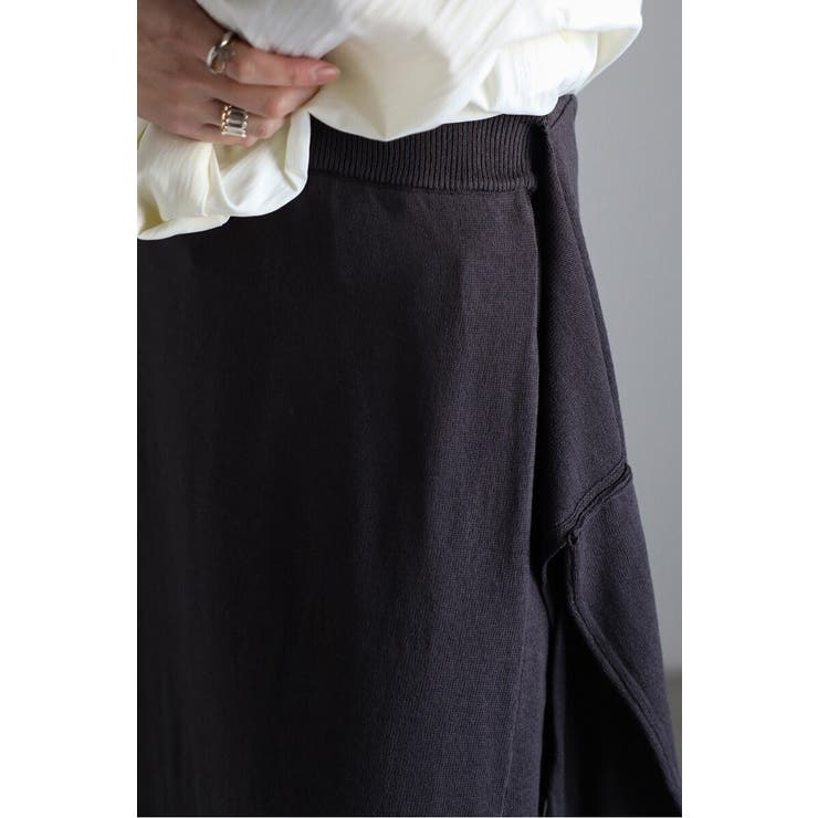 レイヤード風ニットIラインスカート 77-004553 | BONJOUR SAGAN | 詳細画像10 