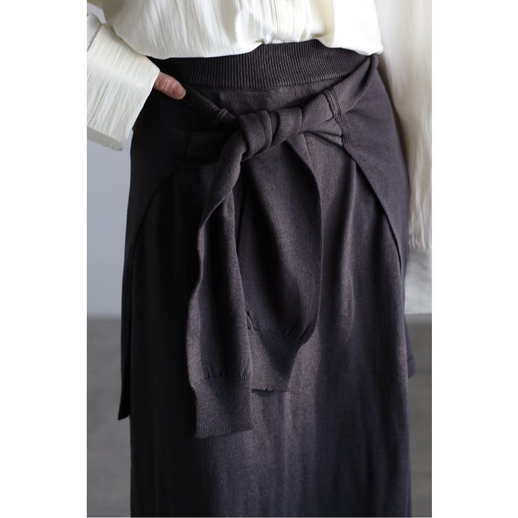 レイヤード風ニットIラインスカート 77-004553 | BONJOUR SAGAN | 詳細画像7 