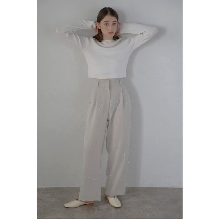 ECRU | pearl bijou wide | BONJOUR SAGAN