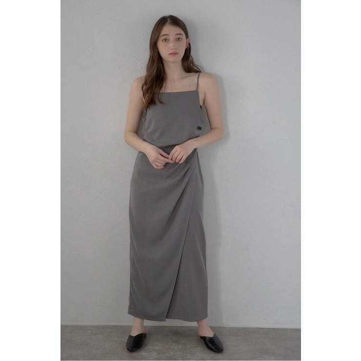 GRAY | side tuck wrap | BONJOUR SAGAN