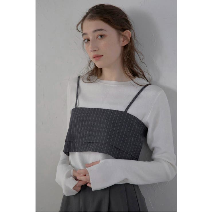 back ribbon pinstripe | BONJOUR SAGAN | 詳細画像8 