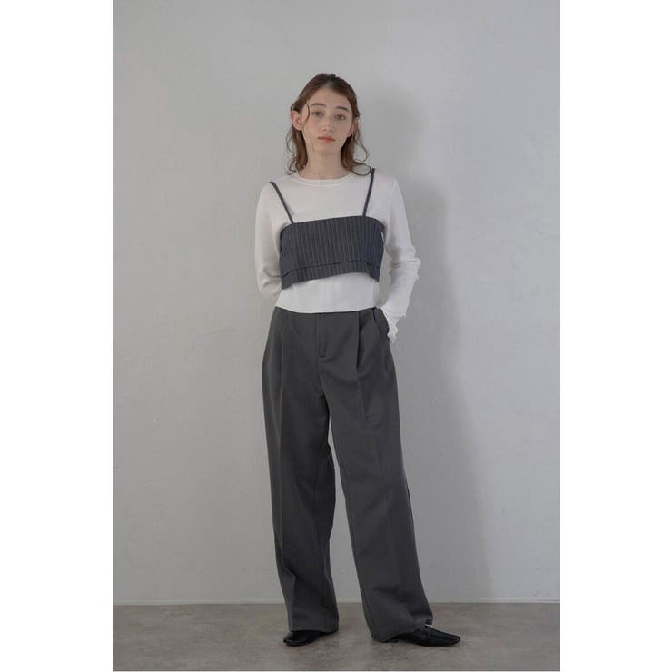 back ribbon pinstripe | BONJOUR SAGAN | 詳細画像2 