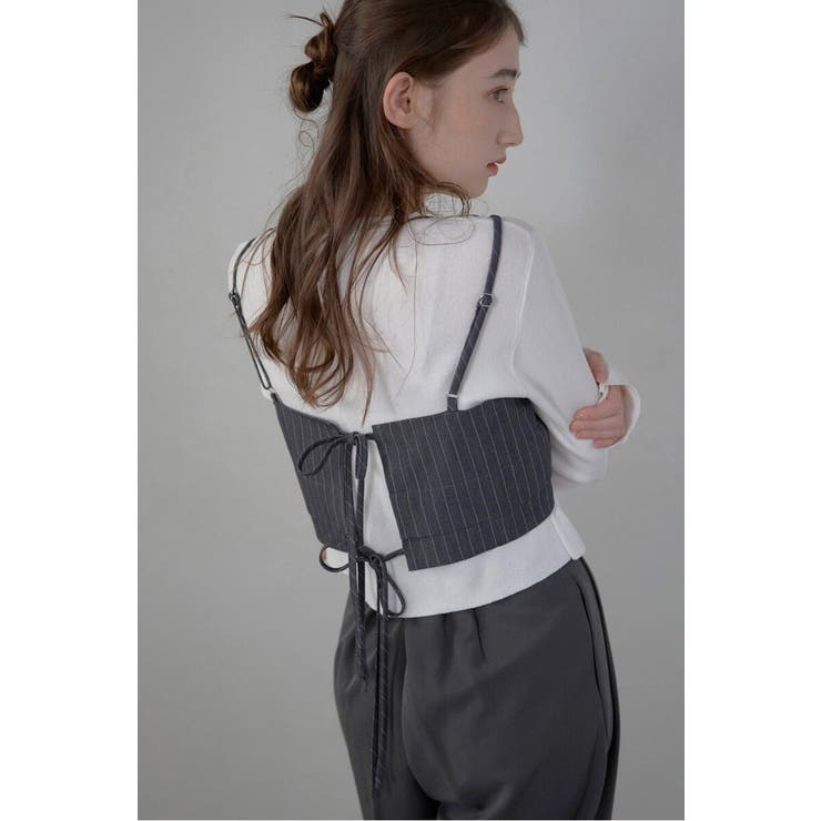 back ribbon pinstripe | BONJOUR SAGAN | 詳細画像6 