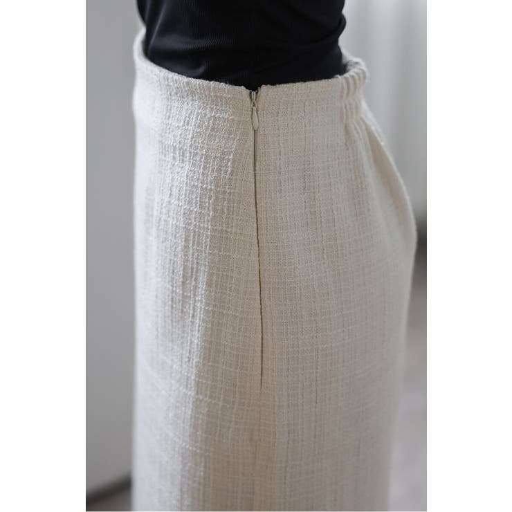 ツイードIラインバックスリットスカート 77-004588 | BONJOUR SAGAN | 詳細画像13 