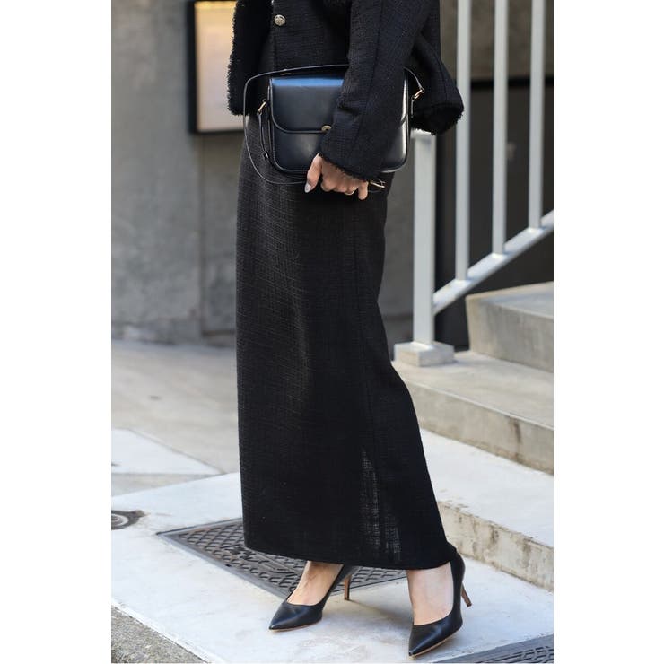 ツイードIラインバックスリットスカート 77-004588 | BONJOUR SAGAN | 詳細画像16 