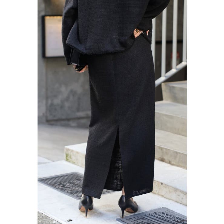 ツイードIラインバックスリットスカート 77-004588 | BONJOUR SAGAN | 詳細画像17 