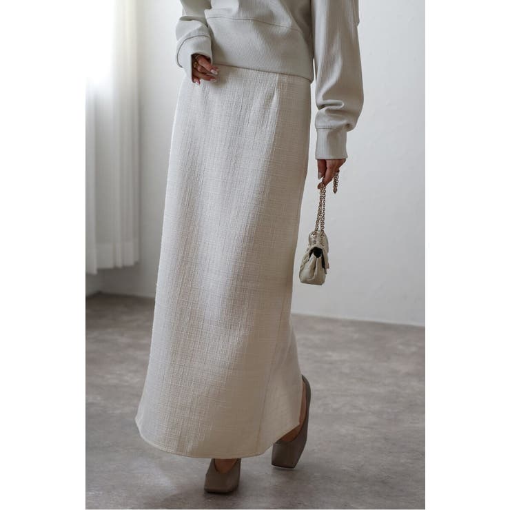 ツイードIラインバックスリットスカート 77-004588 | BONJOUR SAGAN | 詳細画像2 