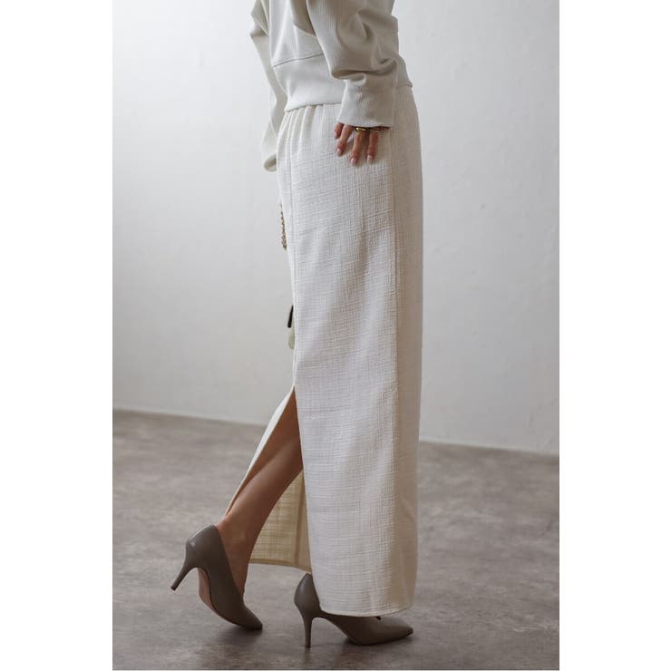 ツイードIラインバックスリットスカート 77-004588 | BONJOUR SAGAN | 詳細画像3 