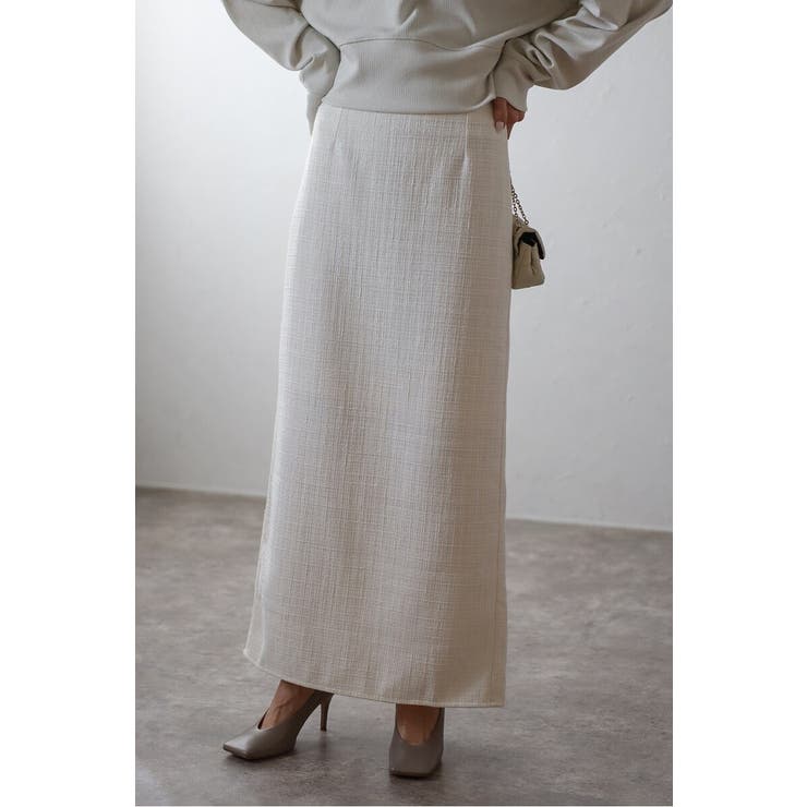 ツイードIラインバックスリットスカート 77-004588 | BONJOUR SAGAN | 詳細画像6 