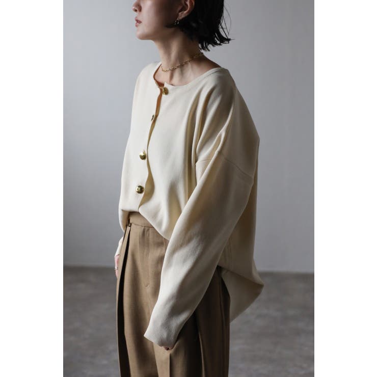 ダイバーニット金釦カーディガン 88 003328 | BONJOUR SAGAN | 詳細画像4 