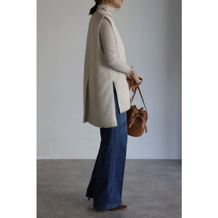 Vネックツイードベスト  77-003247 | BONJOUR SAGAN | 詳細画像19 