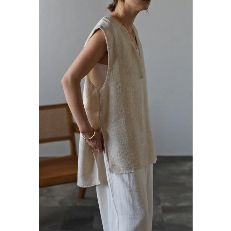 Vネックツイードベスト  77-003247 | BONJOUR SAGAN | 詳細画像27 