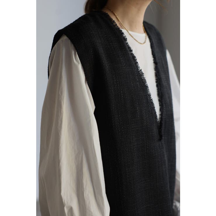 Vネックツイードベスト  77-003247 | BONJOUR SAGAN | 詳細画像37 