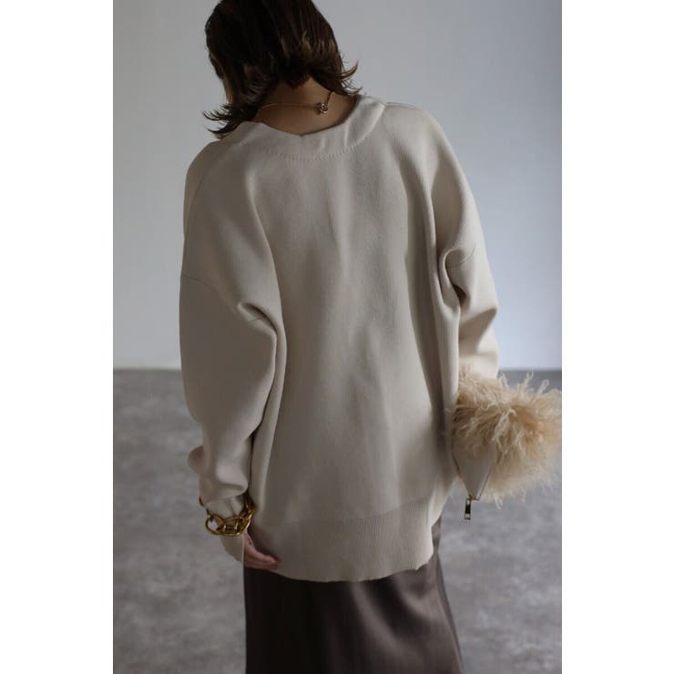 ゴールドボタン ダンボールカーディガン | BONJOUR SAGAN | 詳細画像10 