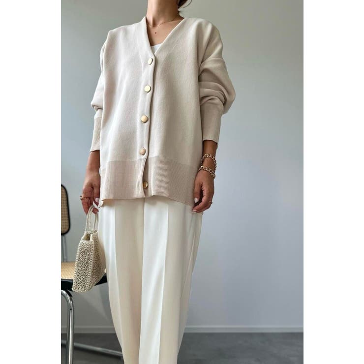 ゴールドボタン ダンボールカーディガン | BONJOUR SAGAN | 詳細画像26 