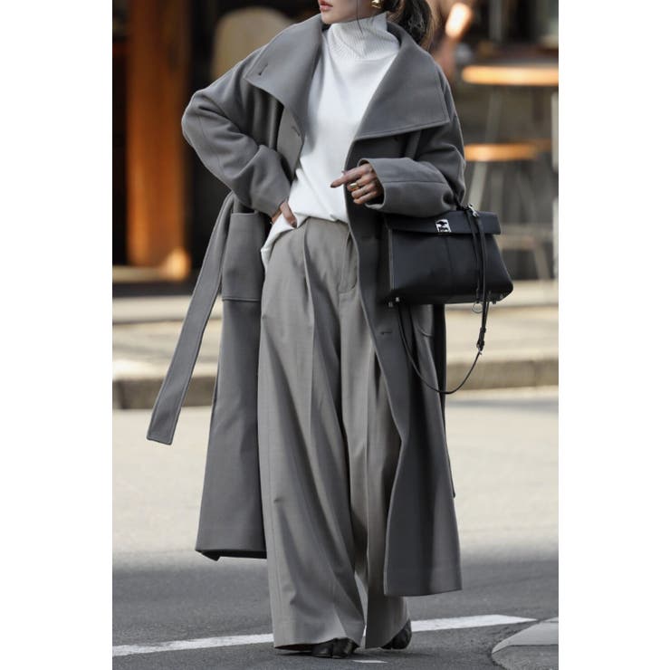 ウールライクトレンチコート 88-002531[品番：BLEW0001467]｜BONJOUR