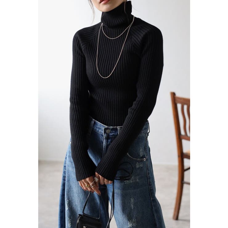 ニット セーター ハイネック | BONJOUR SAGAN | 詳細画像3 