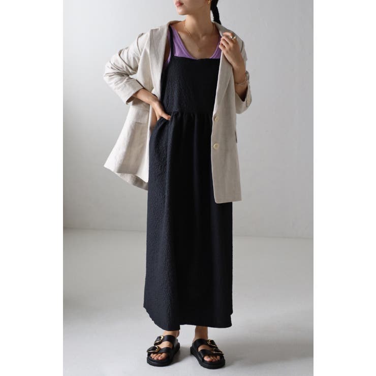 ふくれジャガードフレアキャミワンピース 88-002963 | BONJOUR SAGAN | 詳細画像6 