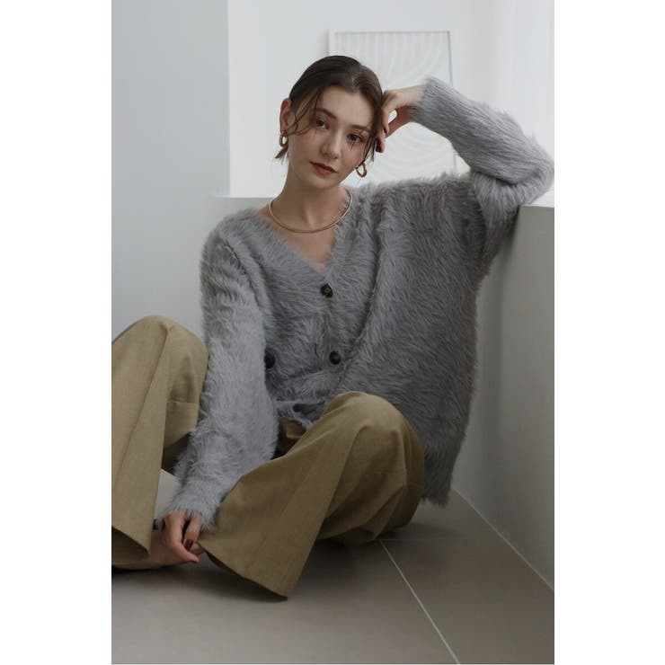 shaggy knit cardigan / シャギーニットカーディガン | BONJOUR SAGAN | 詳細画像3 